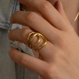 Gold Sculptural Ring