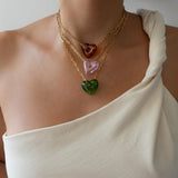 Glass Heart Necklace