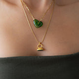 Glass Heart Necklace