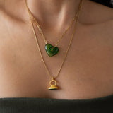Glass Heart Necklace