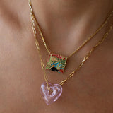 Glass Heart Necklace