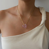 Glass Heart Necklace
