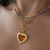 Colorful Crystal Rectangle Pendant