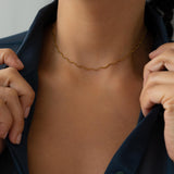 Χρυσό Κολιέ Με Κυματιστή Snake Αλυσίδα