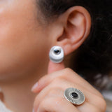 Ασημένιο Δαχτυλίδι Sunburst με Σμάλτο