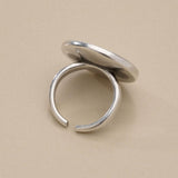 Ασημένιο Δαχτυλίδι Sunburst με Σμάλτο