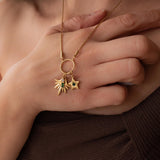 Κολιέ με Εναλλάξιμο Νόμισμα και Πράσινα Στρας Στοιχεία