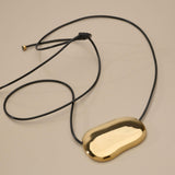 Χρυσό Κολιέ Με Ακανόνιστο Γεωμετρικό Στοιχείο