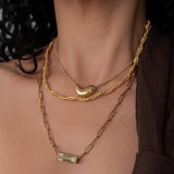 Χρυσό Κολιέ Βαρελάκι Με Ματάκι