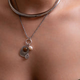 Ασημένιο Κολιέ Κολάρο Από Ανοξείδωτο Ατσάλι