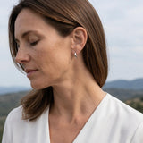 Silver Huggie Hoop Earrings, Plain Or Braided Small Hoops, Everyday Ear Stack Earrings