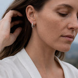 Silver Huggie Hoop Earrings, Plain Or Braided Small Hoops, Everyday Ear Stack Earrings
