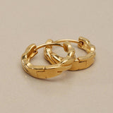 Gold Huggie Hoop Earrings, Plain Or Braided Small Hoops, Everyday Ear Stack Earrings