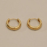 Gold Huggie Hoop Earrings, Plain Or Braided Small Hoops, Everyday Ear Stack Earrings