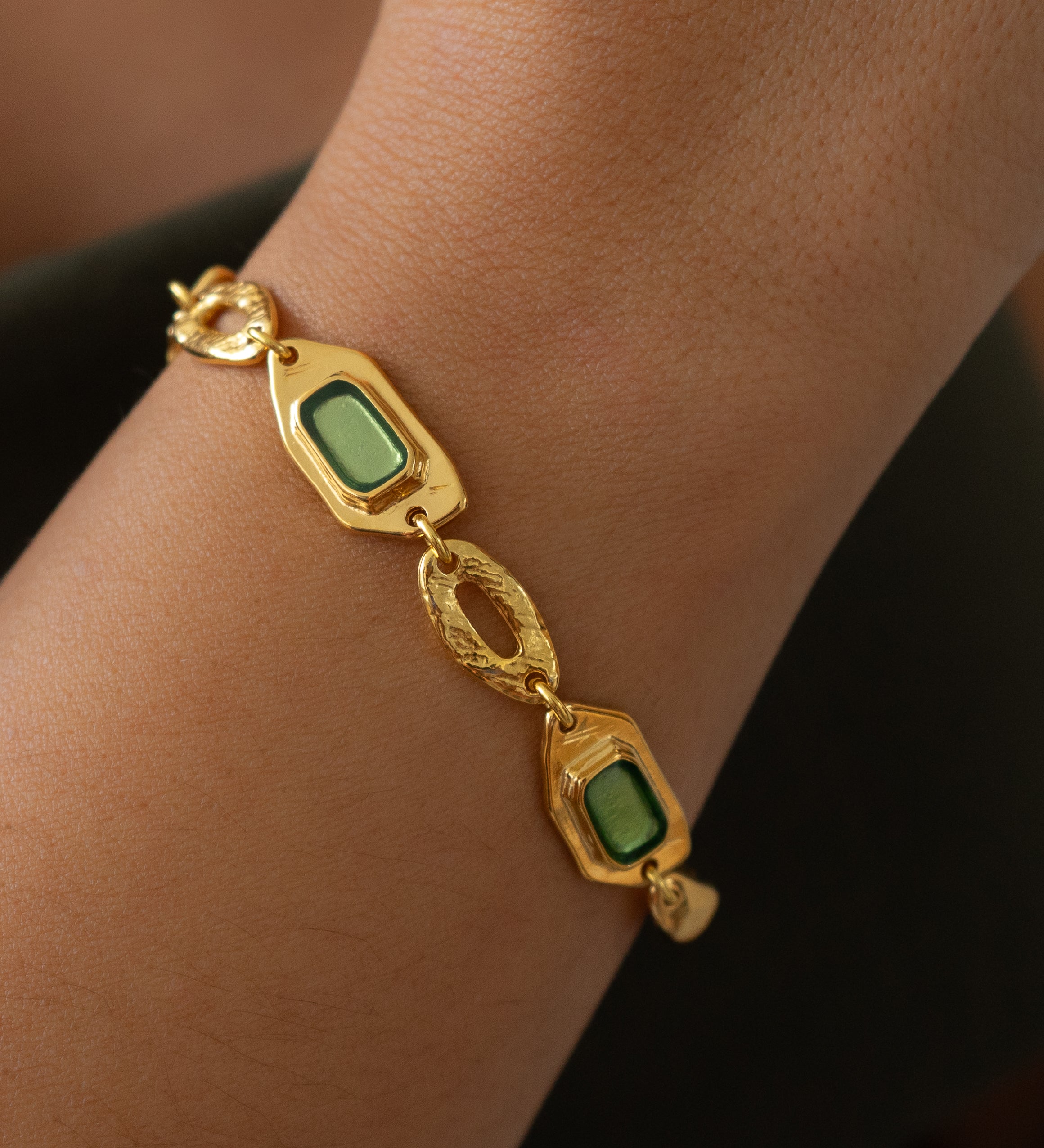 Γεωμετρικό Βραχιόλι Με Σμάλτο