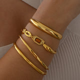 Γεωμετρικό Βραχιόλι Με Σμάλτο