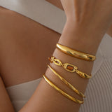 Γεωμετρικό Βραχιόλι Με Σμάλτο