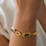 Γεωμετρικό Βραχιόλι Με Σμάλτο