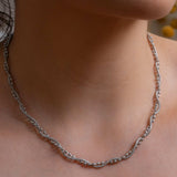 Silver Twine Chain Necklace