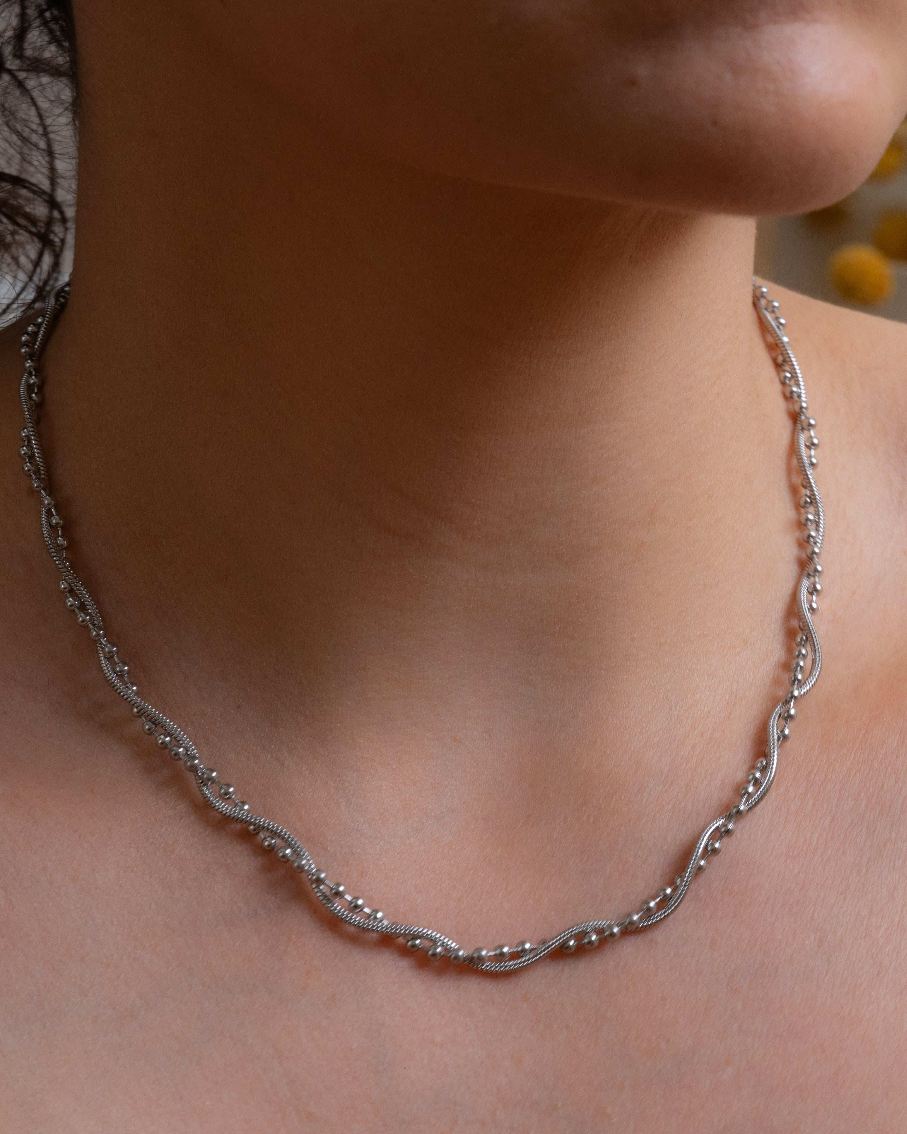 Silver Twine Chain Necklace