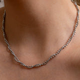 Silver Twine Chain Necklace