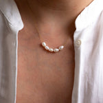 Gold Freshwater Pearl Necklace