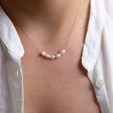 Gold Freshwater Pearl Necklace