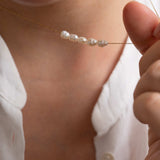 Gold Freshwater Pearl Necklace