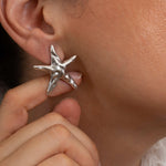 Silver STARFISH earrings