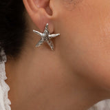 Silver STARFISH earrings