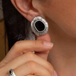 Silver Limpet Stud Earrings