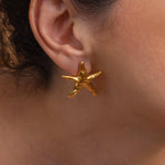 Gold STARFISH earrings