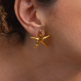 Gold STARFISH earrings
