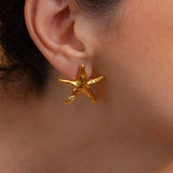 Gold STARFISH earrings
