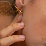Gold STARFISH earrings