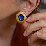 Gold Limpet Shell Stud Earrings