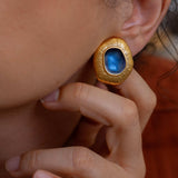 Gold Limpet Shell Stud Earrings