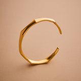 Gold Bold Angular-Shaped Cuff