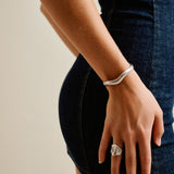 Silver Bold Irregular Shape Cuff