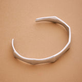 Silver Bold Angular Shape Cuff