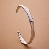 Silver Bold Angular Shape Cuff