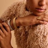 Gold Bold Floral / Sade Dome Ring