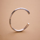 Open Silver Ethnic Tribal Cuff