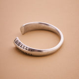 Open Silver Ethnic Tribal Cuff Bracelet