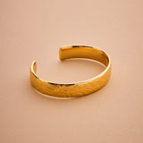 Gold Cuff with Floral Pattern