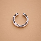 Single Silver Large Ear Cuff