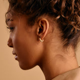 Square Gold Hoop Earrings