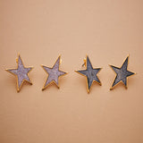 Gold Star Glitter Earrings