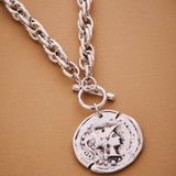 Athena Goddess T-Clasp Necklace