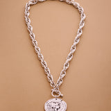 Athena Goddess T-Clasp Necklace